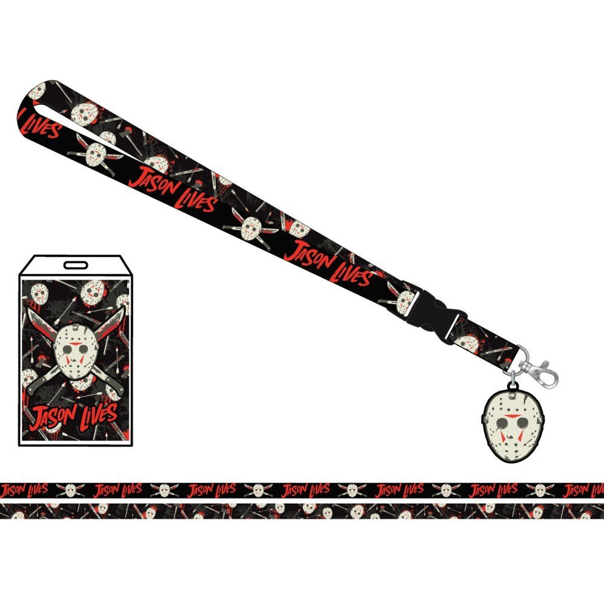 Friday the 13th - Jason Mask & Machetes Lanyard