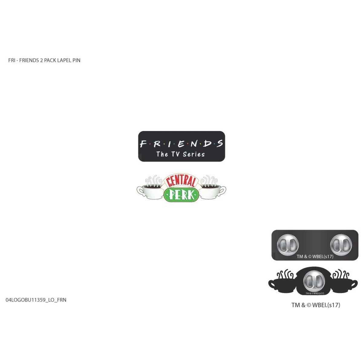 Friends Logos 2pk Pins