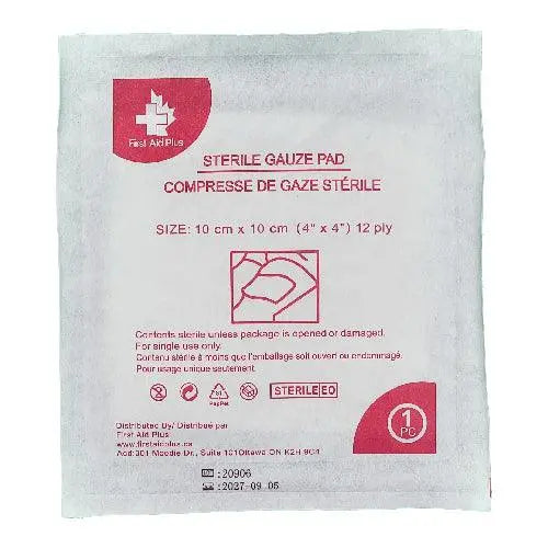 Gauze Pad, 12 Ply, 4" x 4"