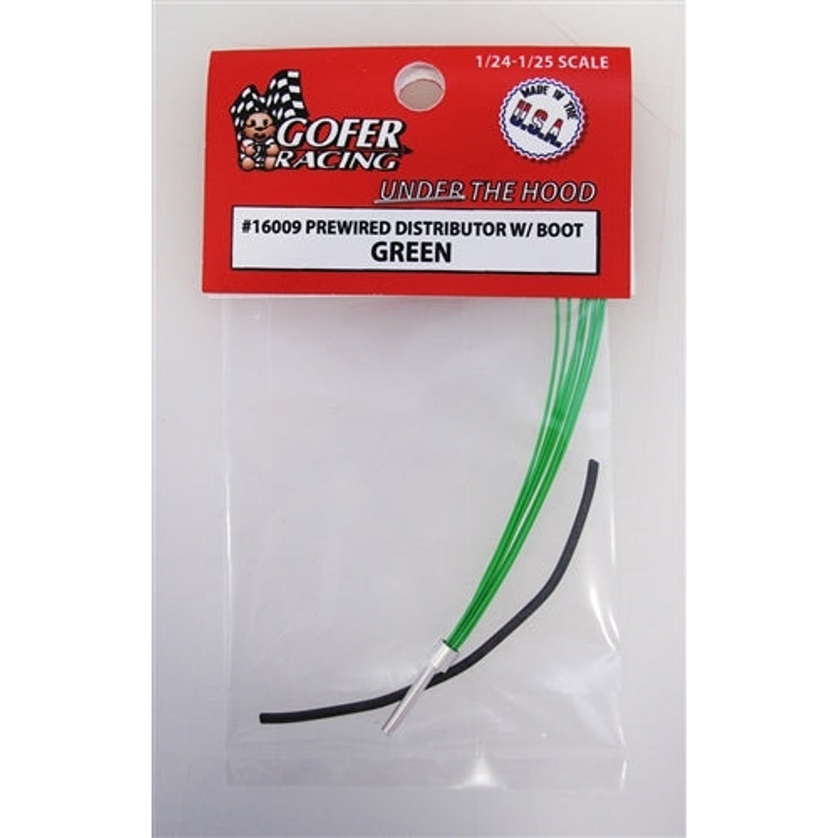 Gofer Racing 16009 Prewired Distributor With Boot Green 1/24 NIB