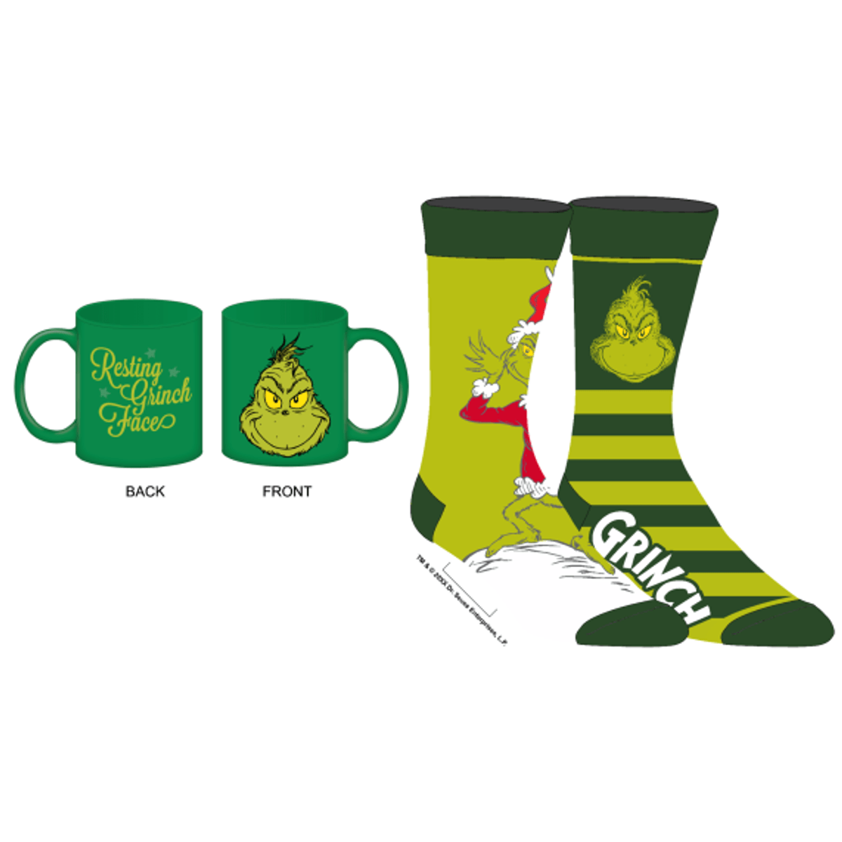 Grinch Crew Sock & Mug Combo