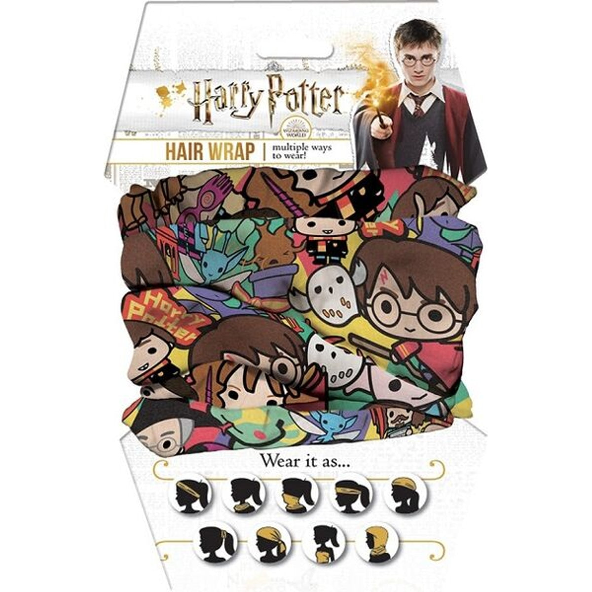 Harry Potter Chibi Collage Hair & Face Wrap