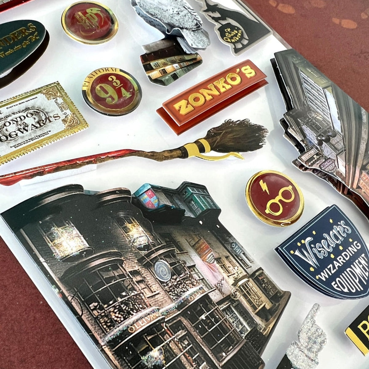 Harry Potter Diagon Alley 3D Sticker Sheet