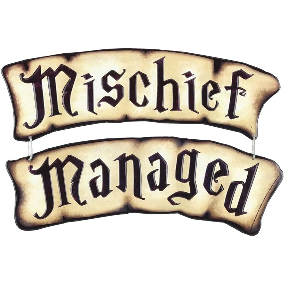 Harry Potter Mischief Managed Embossed Metal Sign