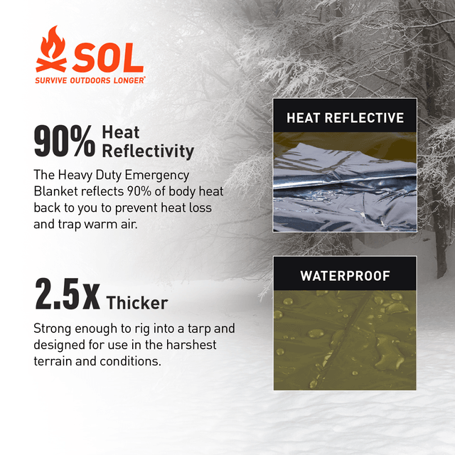 SOL Heavy Duty Emergency Blanket - Uncle Mike's Outdoors and More!