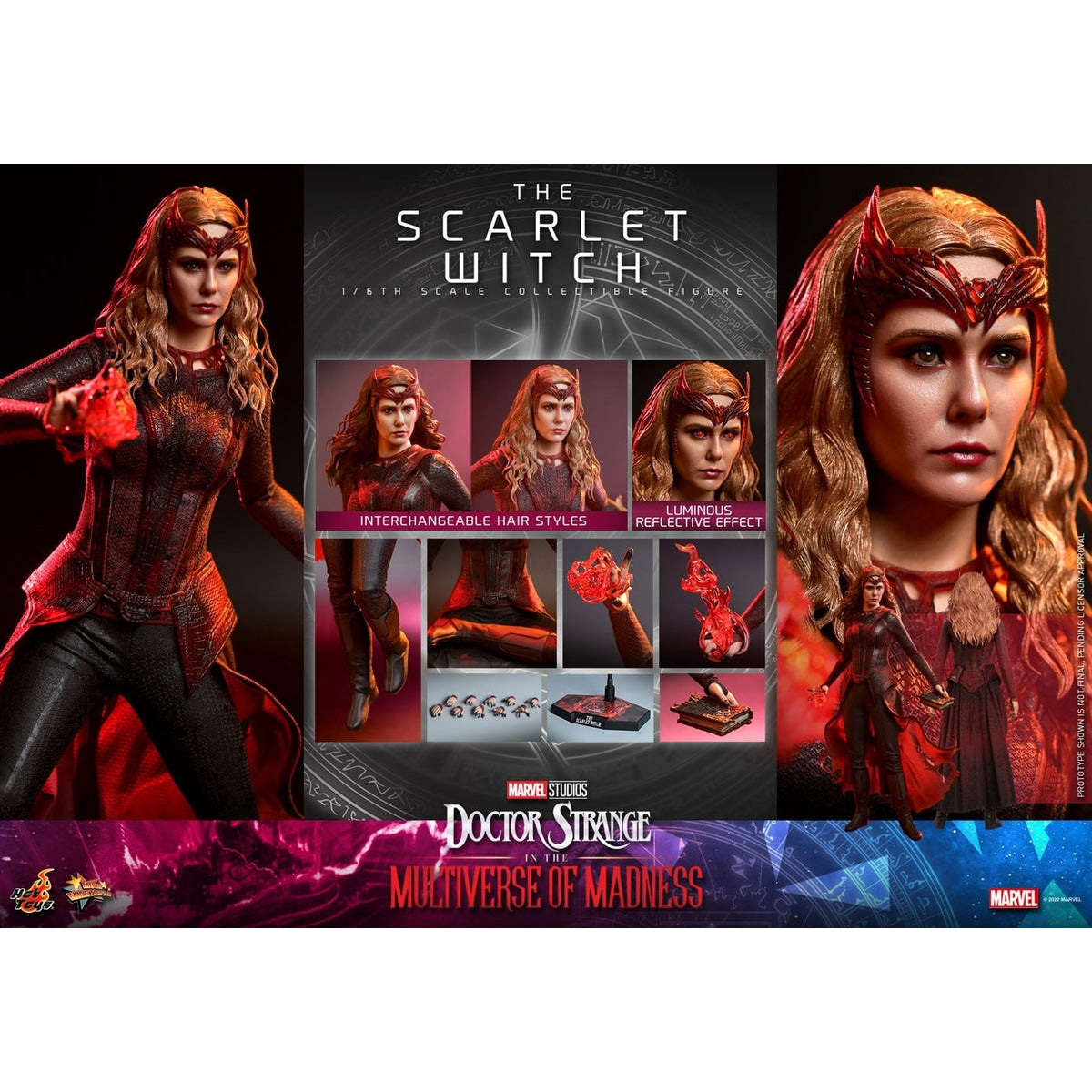Hot Toys Dr Strange Multiverse of Madness Scarlet Witch 1:6 Scale Figure