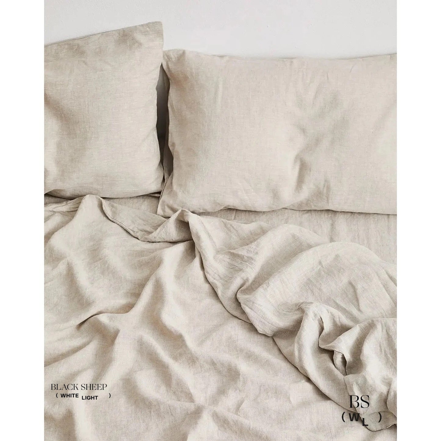 Sand Italian Linen Duvet Set