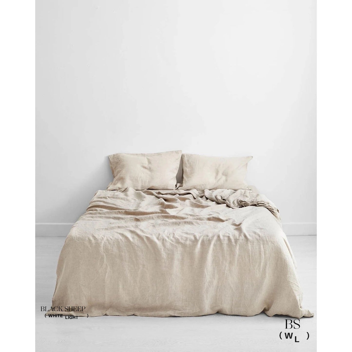 Sand Italian Linen Duvet Set