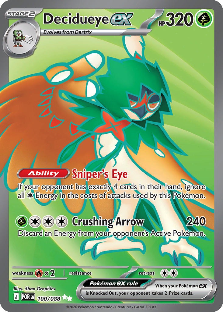 Decidueye ex 100/088