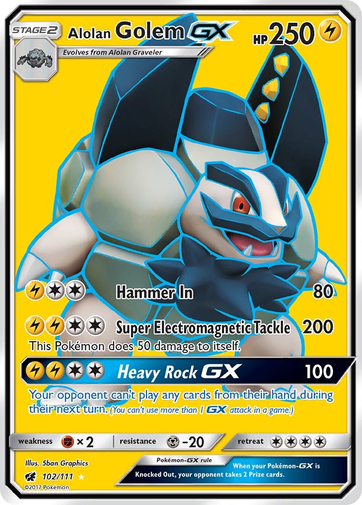 Alolan Golem GX 102/111
