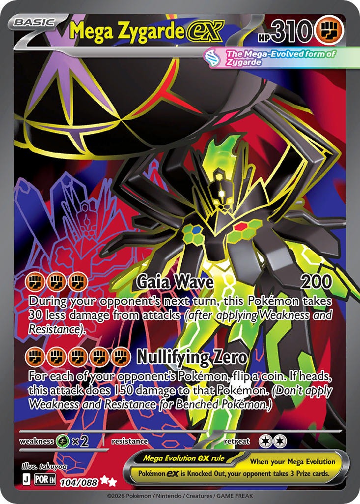 Mega Zygarde ex 104/088