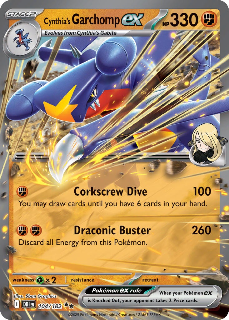 Cynthia’s Garchomp ex 104/182