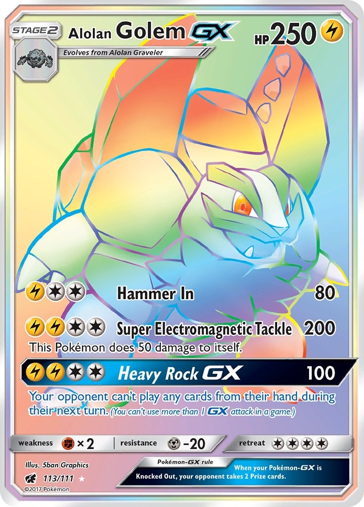 Alolan Golem GX 113/111