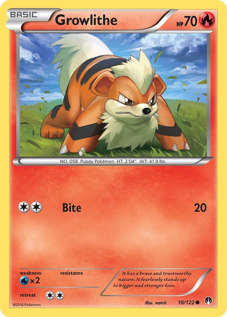 Growlithe 10/122