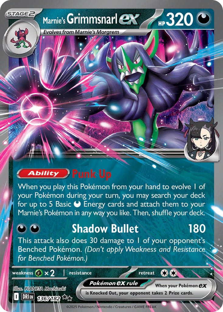 Marnie’s Grimmsnarl ex 136/182