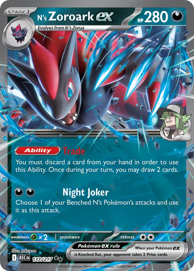N’s Zoroark ex 137/217
