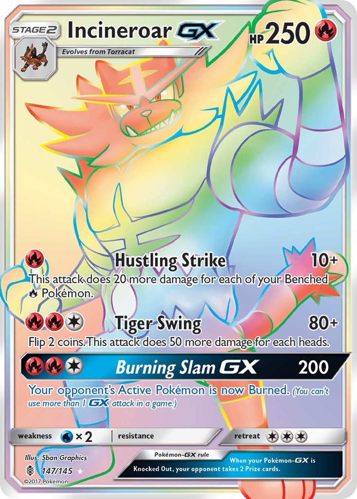 Incineroar GX 147/145