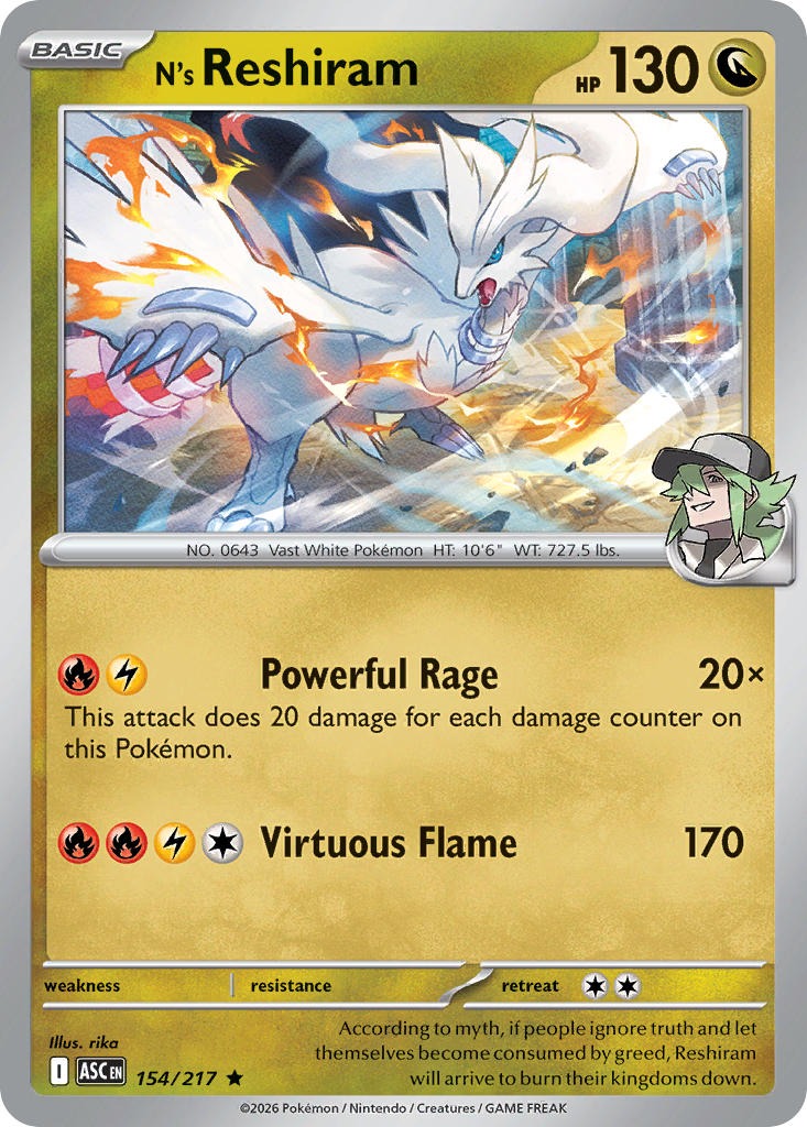 N’s Reshiram 154/217