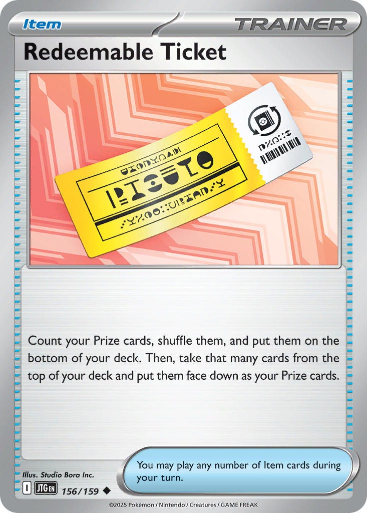 Redeemable Ticket 156/159