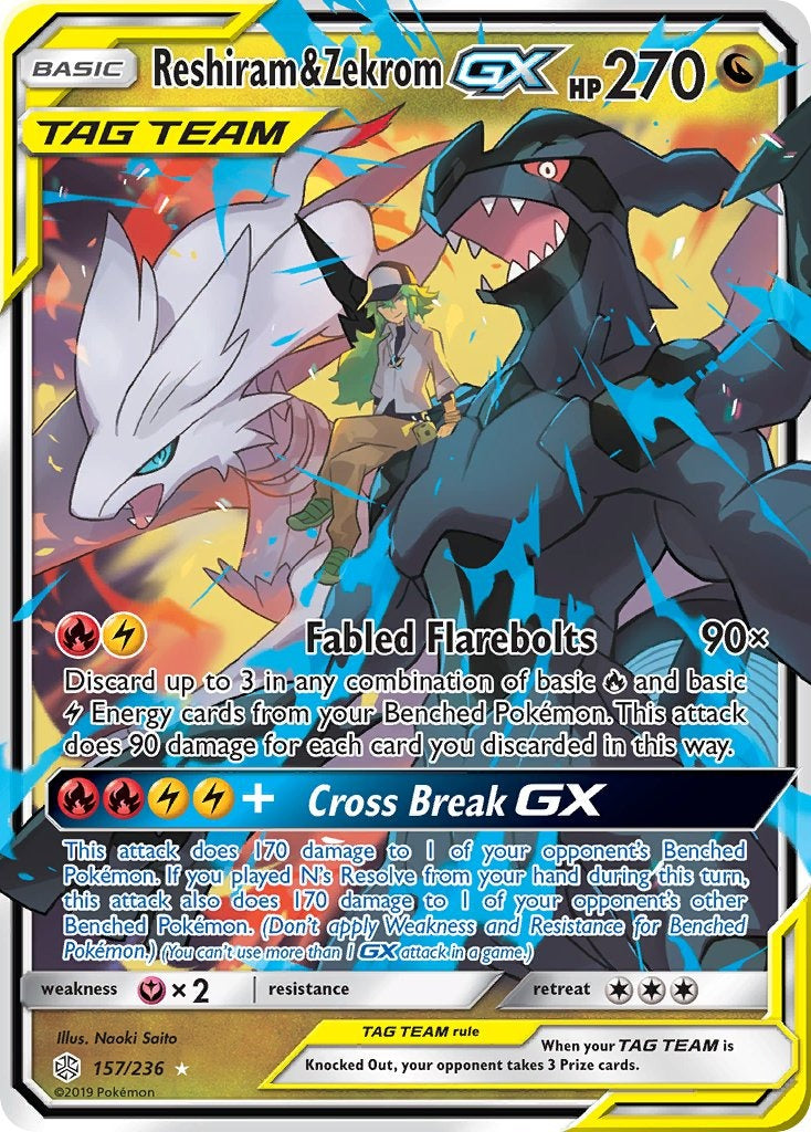 Reshiram & Zekrom GX 157/236