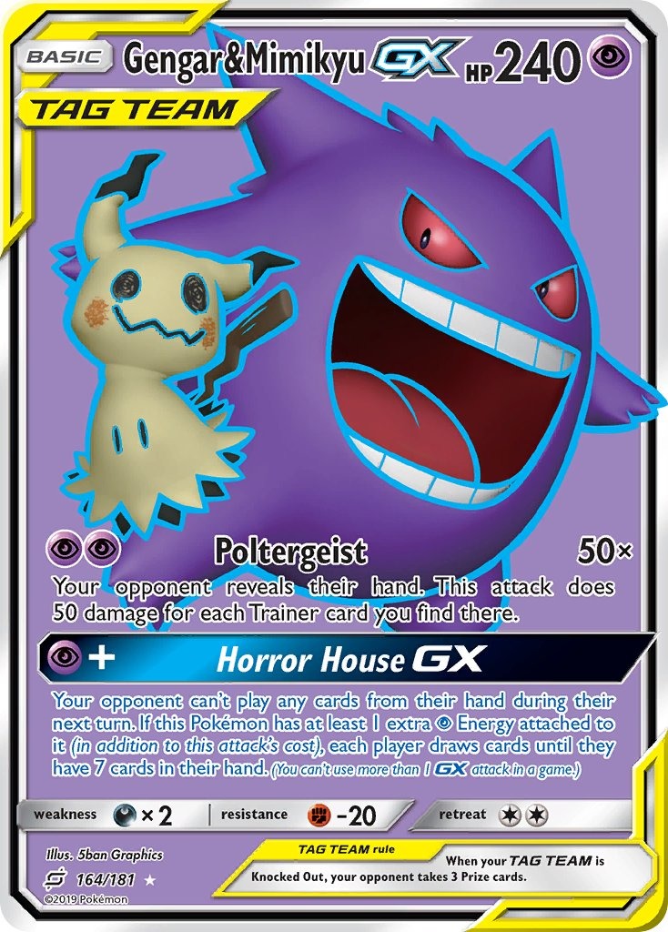 Gengar & Mimikyu GX 164/181