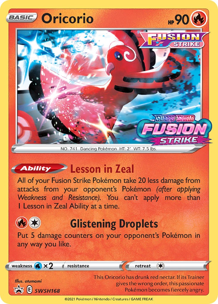 Oricorio SWSH168