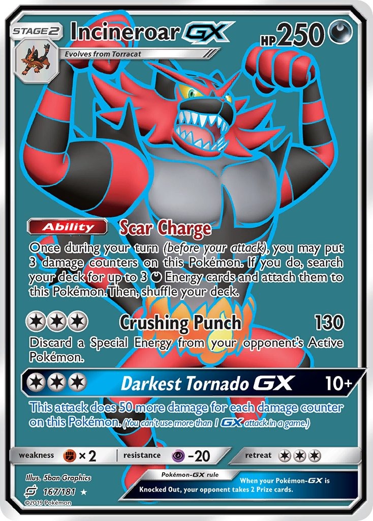 Incineroar GX 167/181
