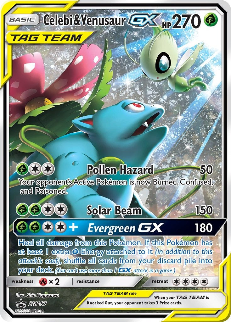 Celebi & VenusaurTag Team GX SM167