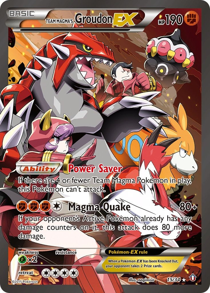 Team Magma's Groudon EX 15/34
