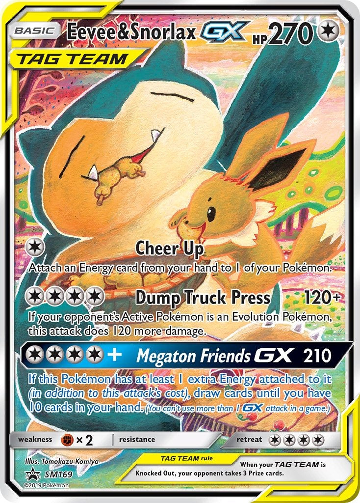 Eevee & SnorlaxTag Team GX SM169