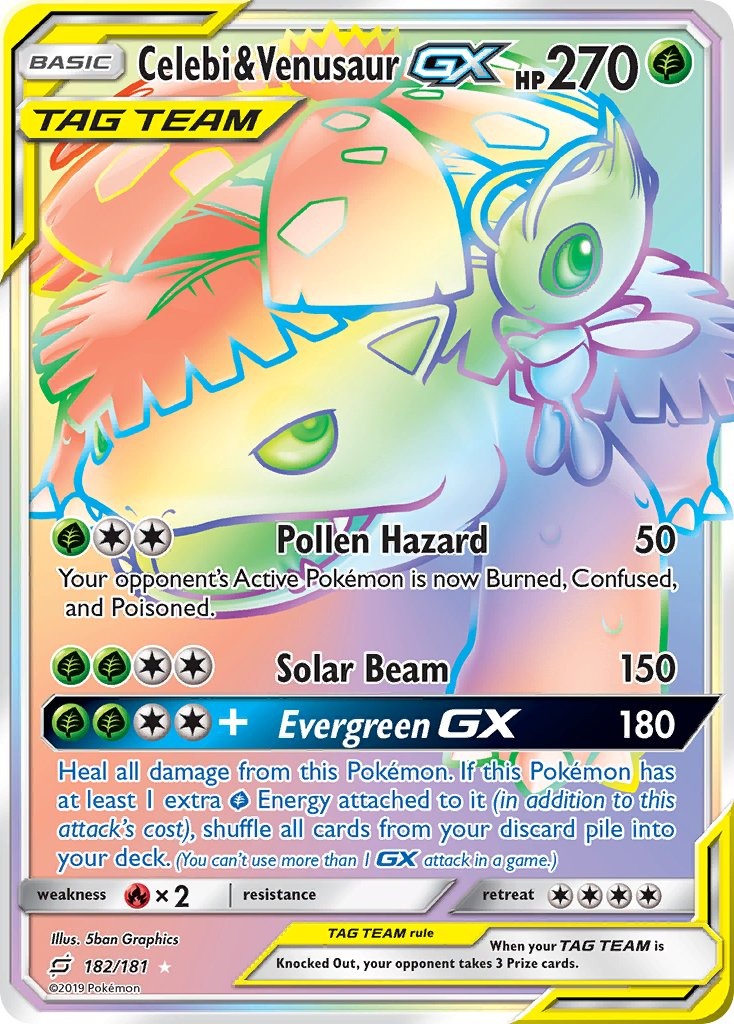Celebi & Venusaur GX 182/181