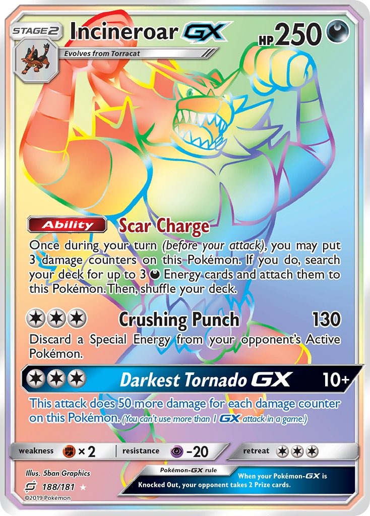 Incineroar GX 188/181