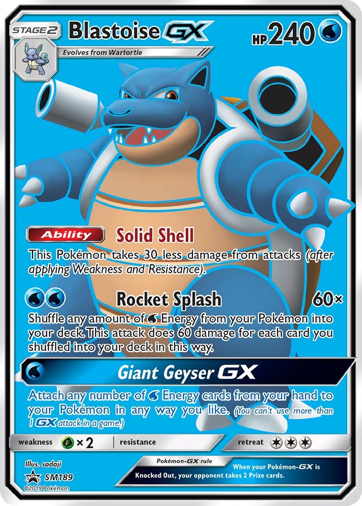 Blastoise GX SM189