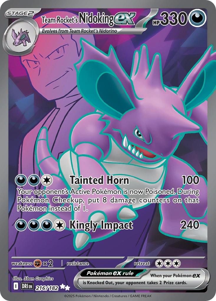 Team Rocket’s Nidoking ex 216/182