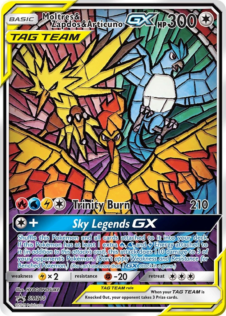 Moltres & Zapdos & ArticunoTag Team GX SM210