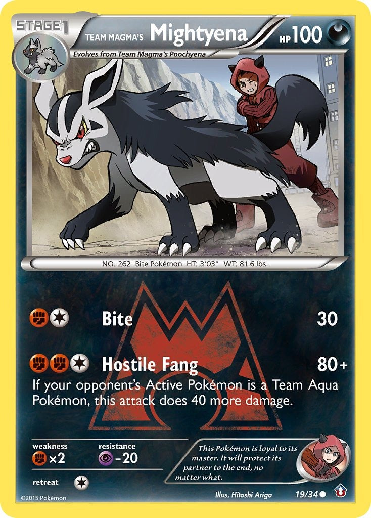 Team Magma's Mightyena 19/34