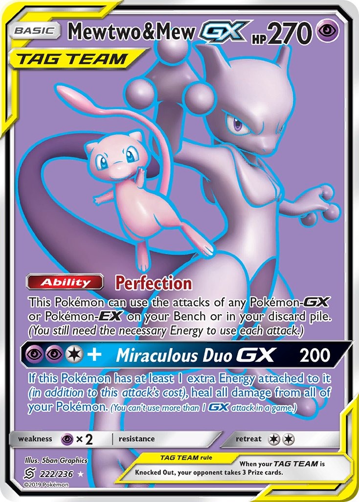 Mewtwo & Mew GX 222/236