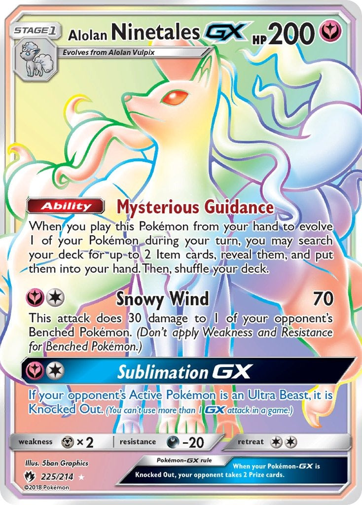Alolan Ninetales GX 225/214