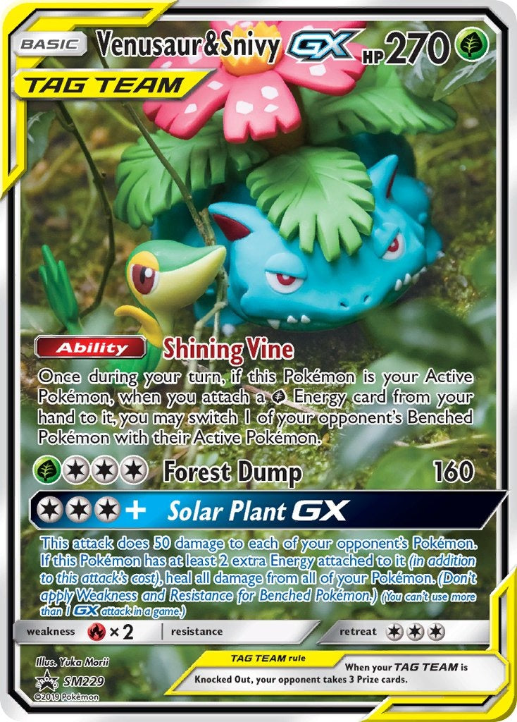 Venusaur & SnivyTag Team GX SM229