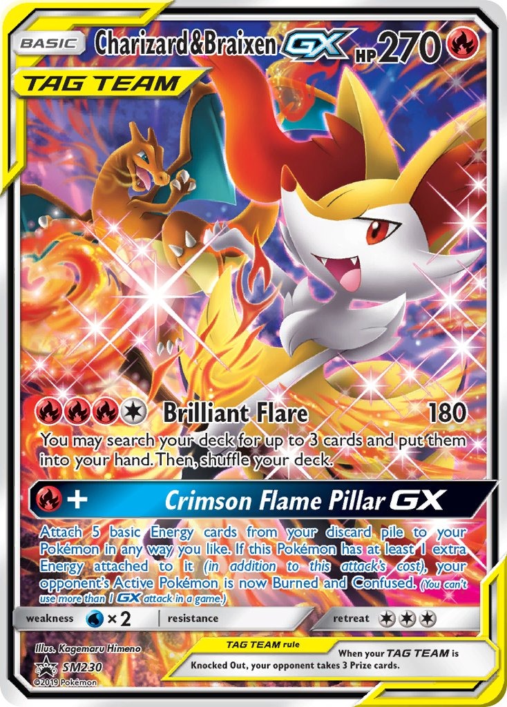 Charizard & BraixenTag Team GX SM230