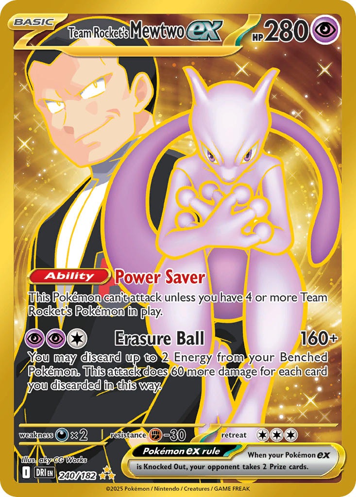 Team Rocket’s Mewtwo ex 240/182