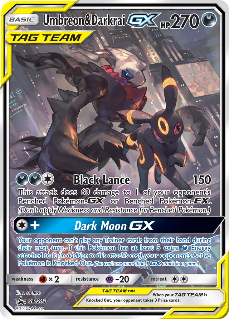 Umbreon & DarkraiTag Team GX SM241