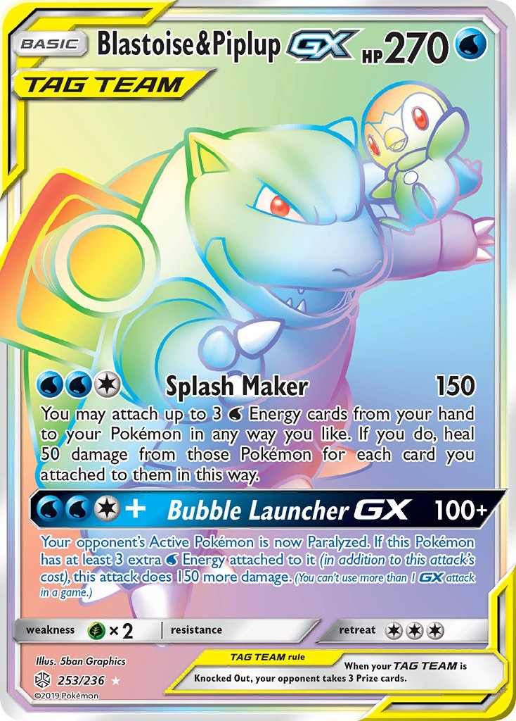 Blastoise & Piplup GX 253/236