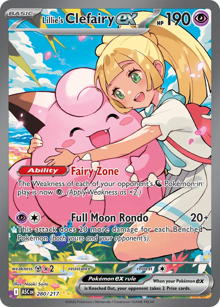 Lillie’s Clefairy ex 280/217