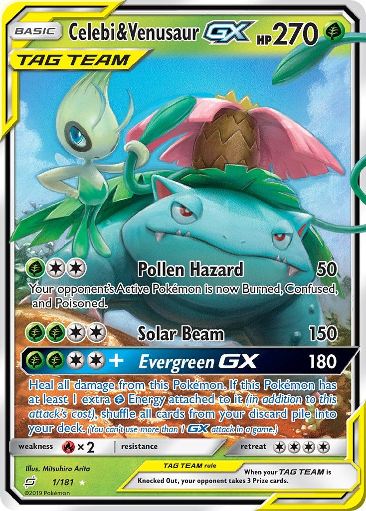 Celebi & Venusaur GX 001/181