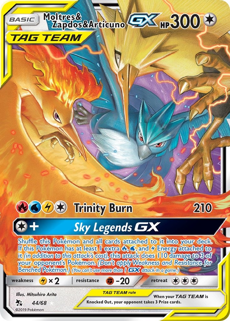 Moltres & Zapdos & Articuno GX 044/068