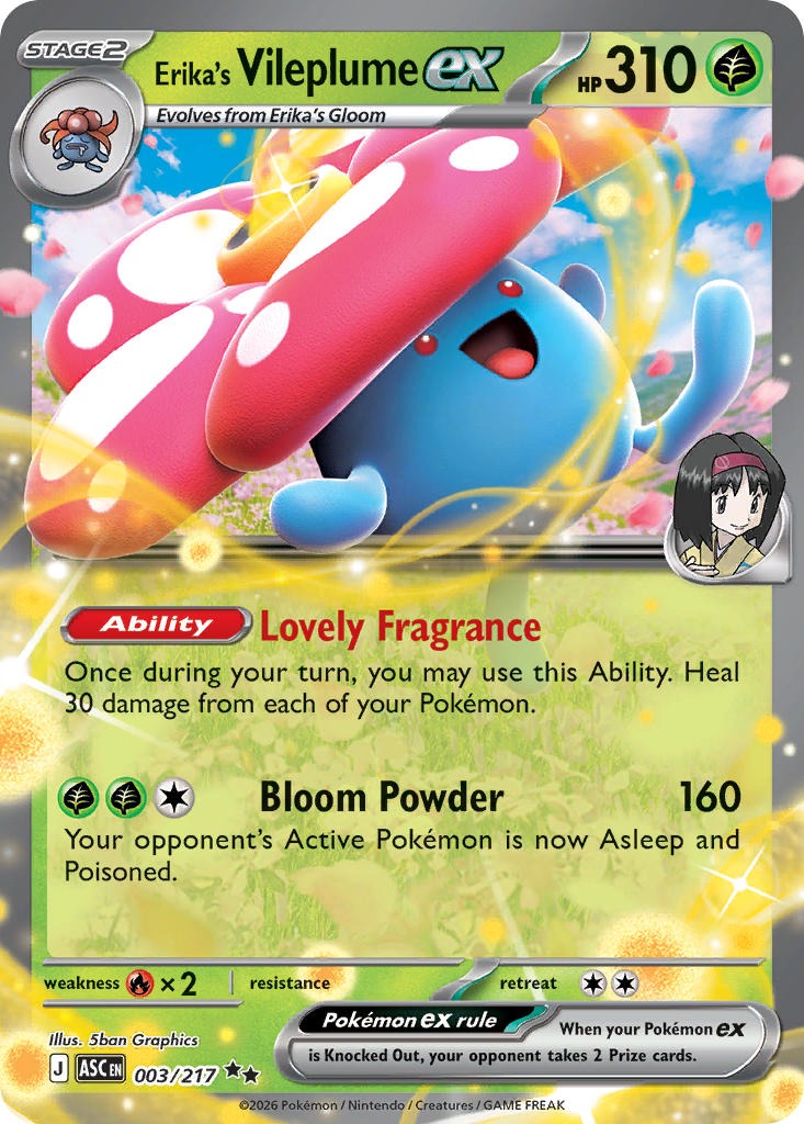 Erika’s Vileplume ex 003/217