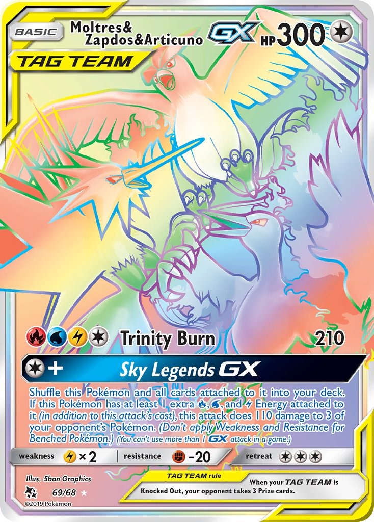 Moltres & Zapdos & Articuno GX 069/068