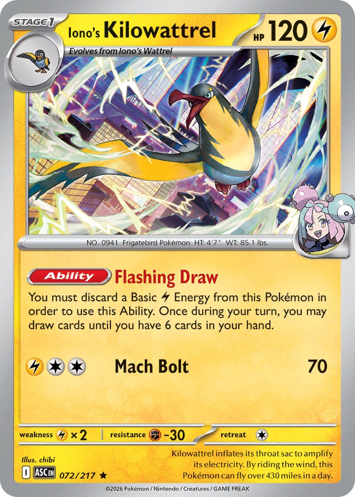 Iono’s Kilowattrel 072/217