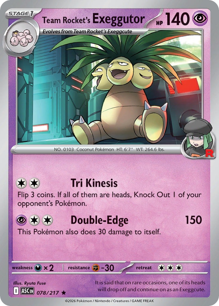 Team Rocket’s Exeggutor 078/217